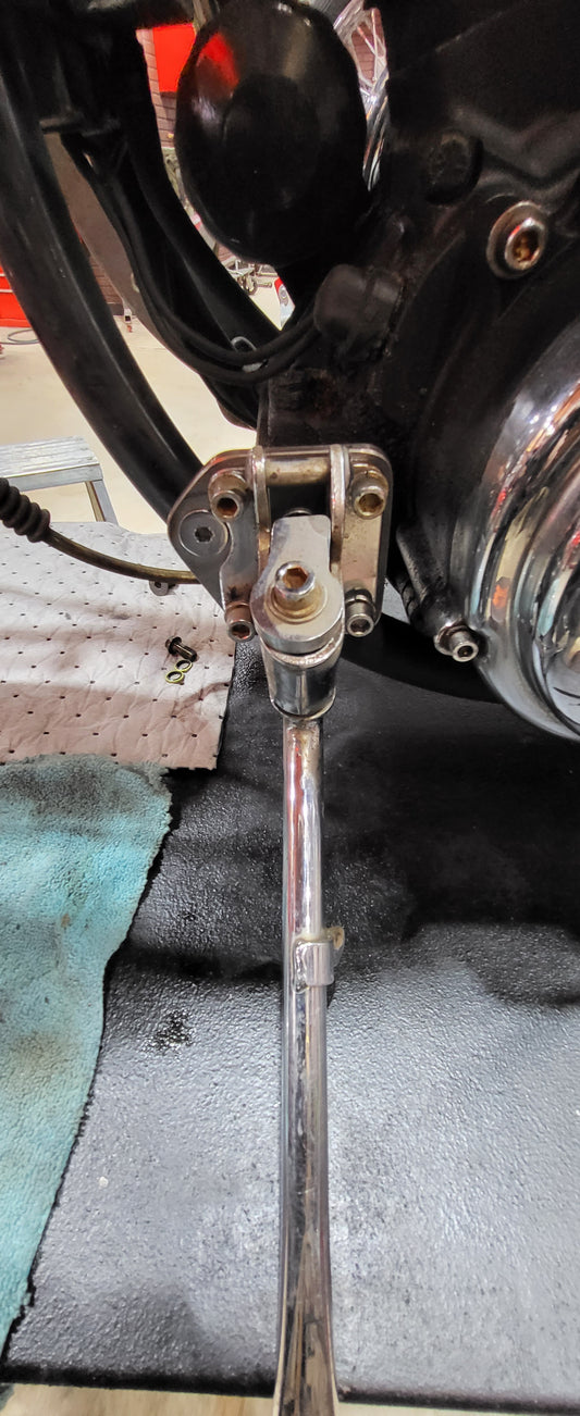 Kickstand mounting plate.