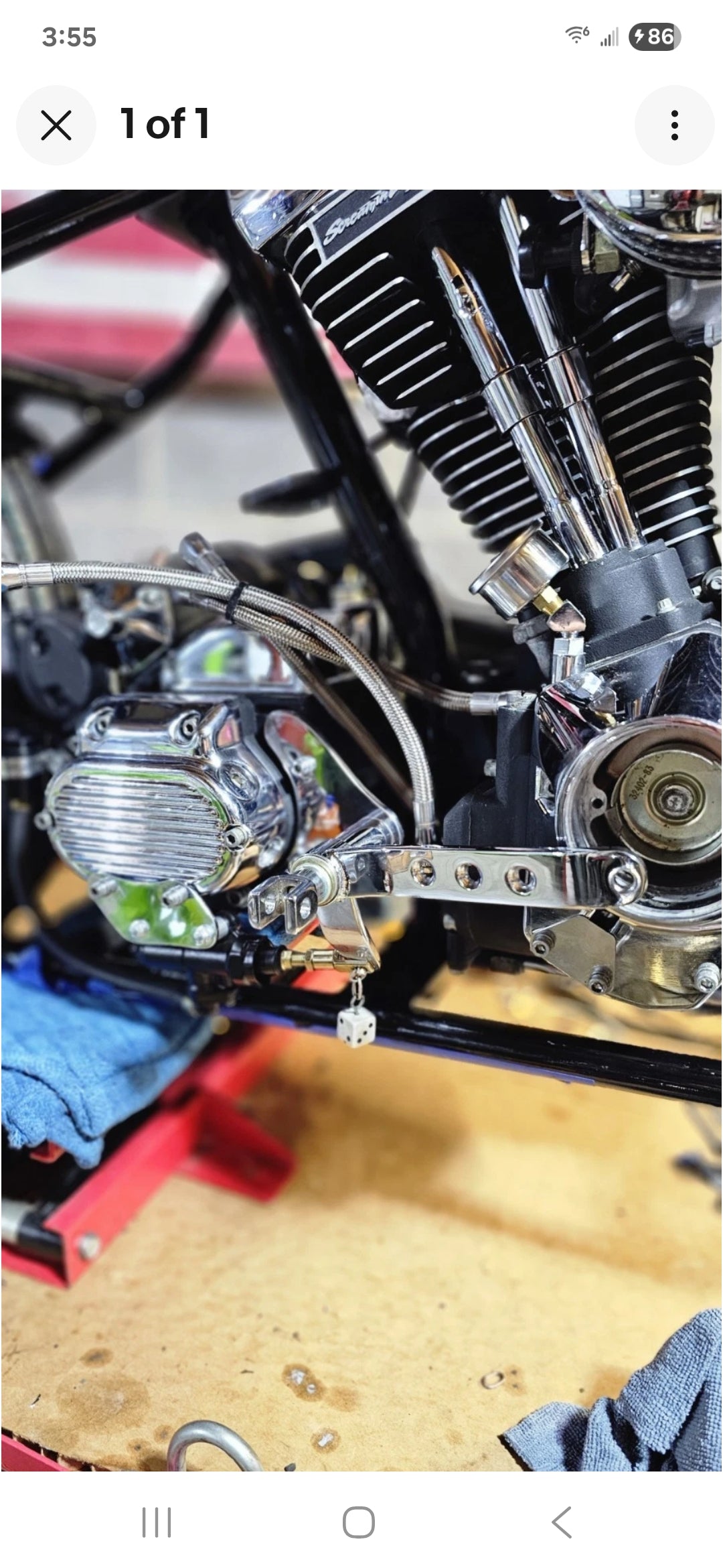 Stainless steel Mid controls for all big twins with 5 or 6  speed trans with oval inspection primary cover.