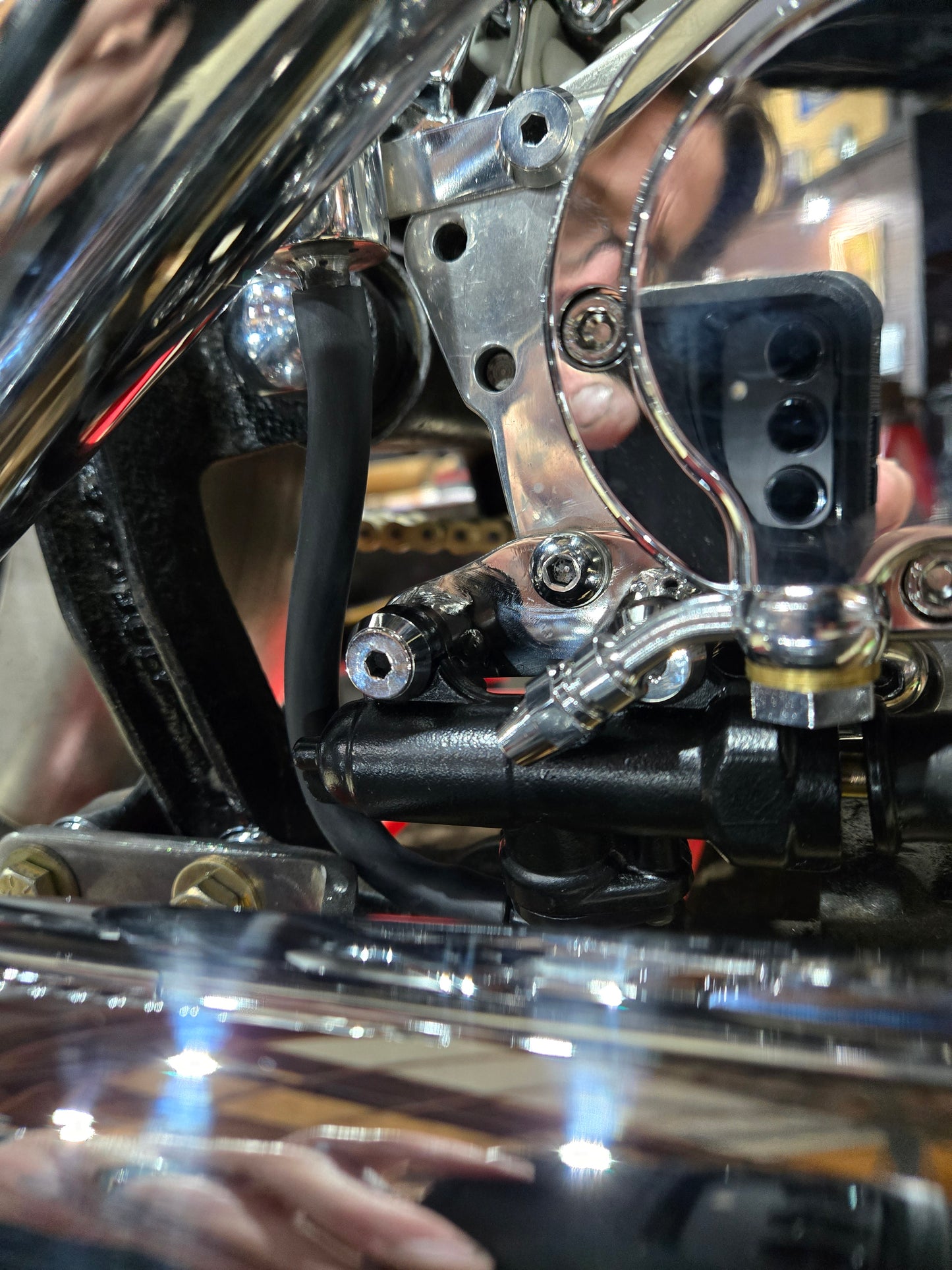 Stainless steel Remote master cylinder resivoir.