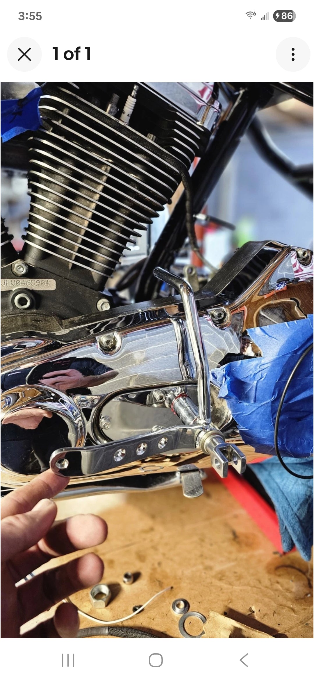 Stainless steel Mid controls for all big twins with 5 or 6  speed trans with oval inspection primary cover.