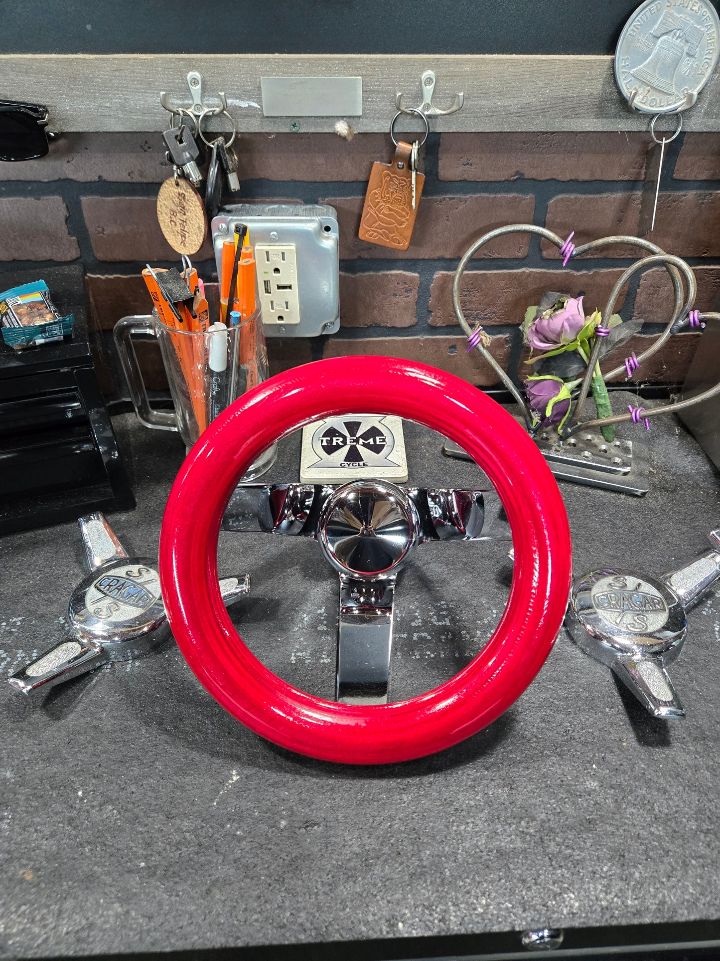 9 inch Wooden Steering Wheel