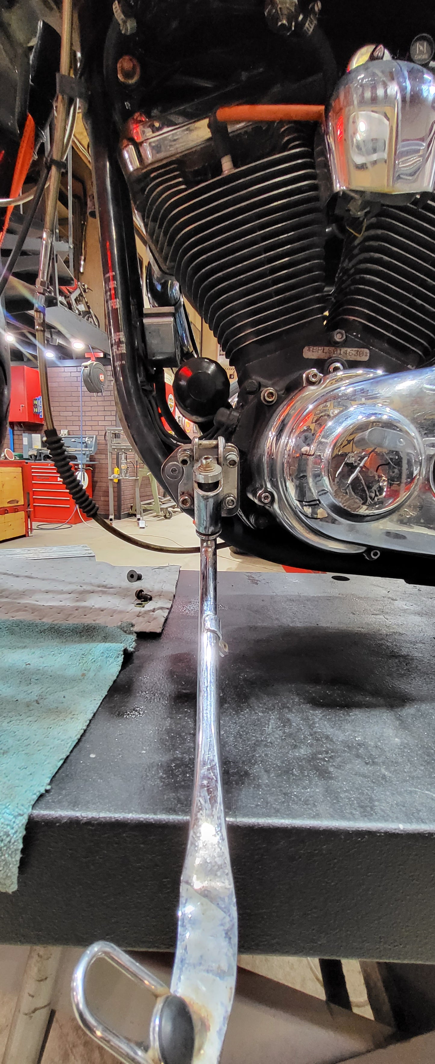 Kickstand mounting plate.